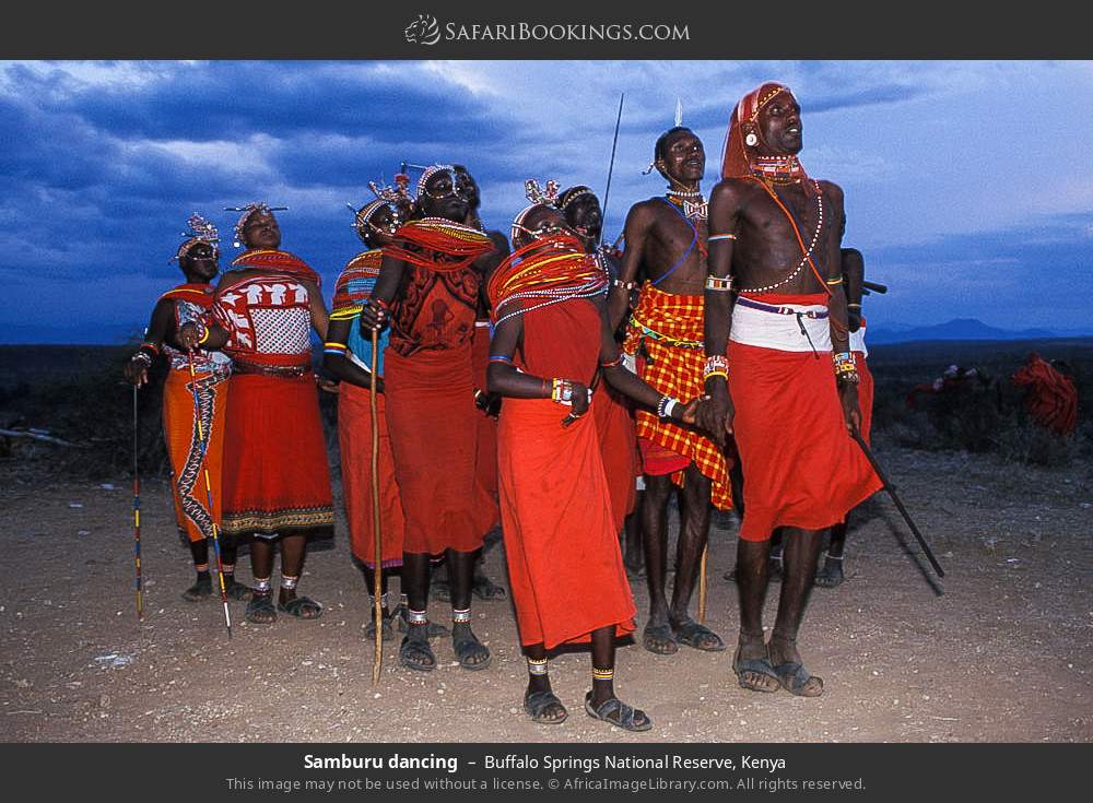 Samburu dancing in Buffalo Springs National Reserve, Kenya