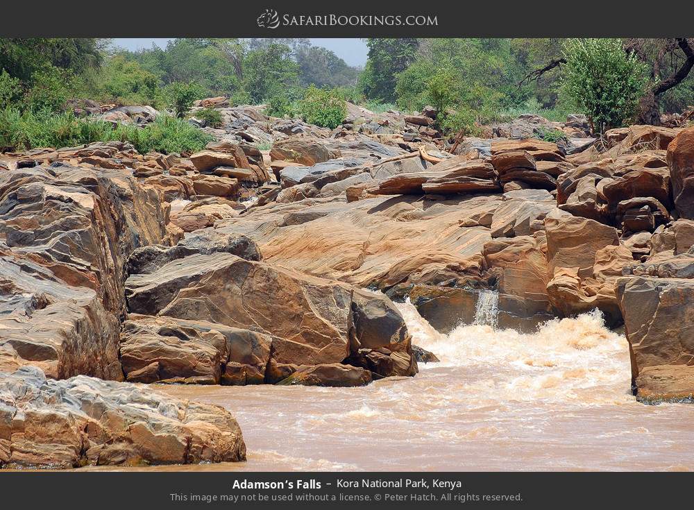 Adamson’s Falls in Kora National Park, Kenya