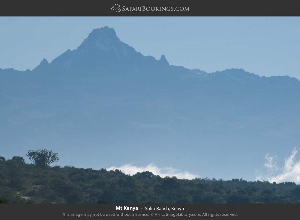 Mt Kenya in Solio Ranch, Kenya