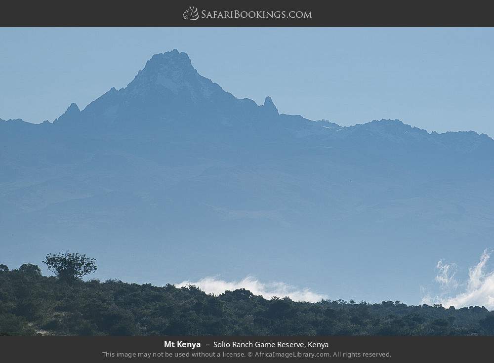 Mt Kenya in Solio Ranch, Kenya