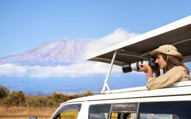 Views of Kilimanjaro offer photo opportunities