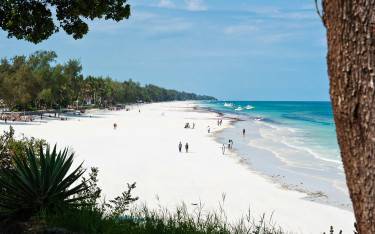 Locals and tourists enjoying the beach
