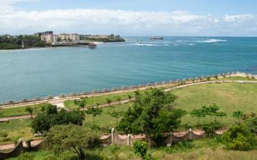 View of the harbor from San Mateus Bastion