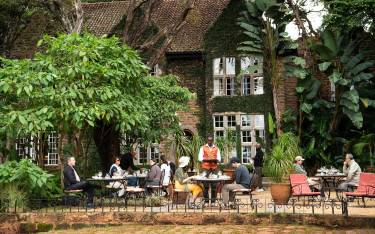 Lunch at Giraffe Manor