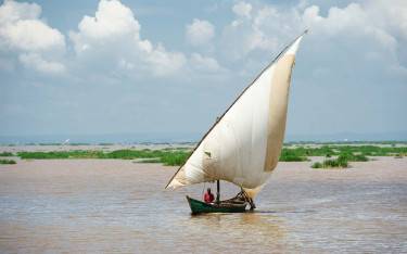 Fishing dhow in Kendu Bay
