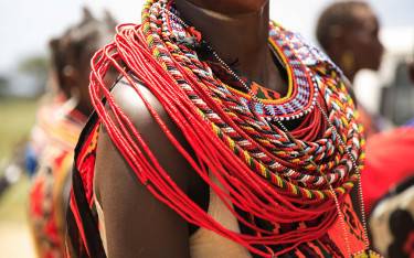 Elaborate beadwork