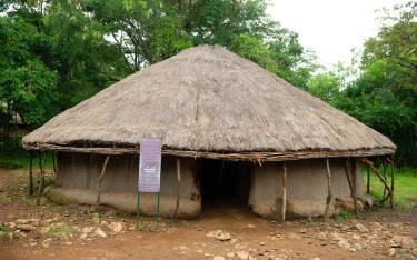 Traditional hut at the Kisumu Museum
