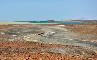 Barren, volcanic landscape