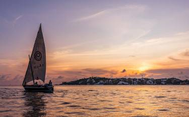 Dhow at sea