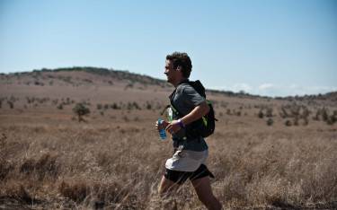 Participant in the Lewa Safari Marathon