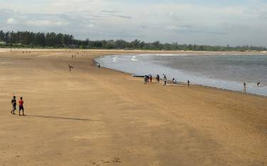 People walking on the beach