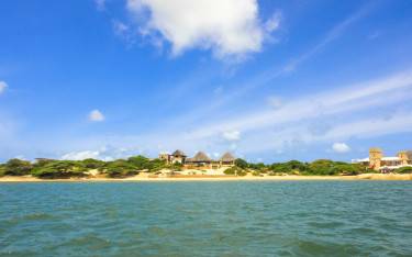 Manda Island seen from the sea