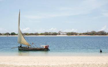 Dhow at Manda Island