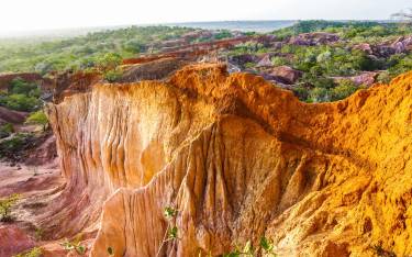 Sandstone canyon known as Hell's Kitchen or Marafa Depression