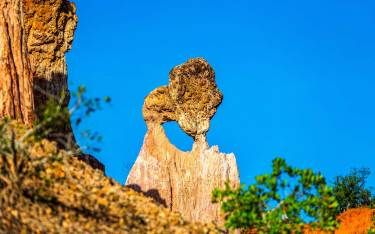 Sandstone canyon known as Hell's Kitchen or Marafa Depression