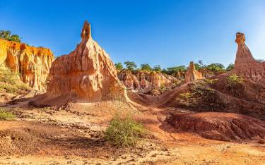 Sandstone canyon known as Hell's Kitchen or Marafa Depression