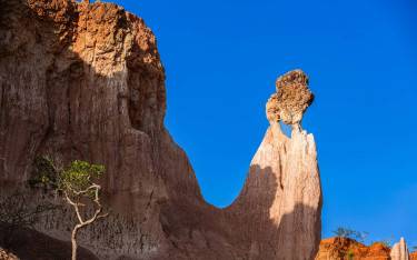 Sandstone canyon known as Hell's Kitchen or Marafa Depression