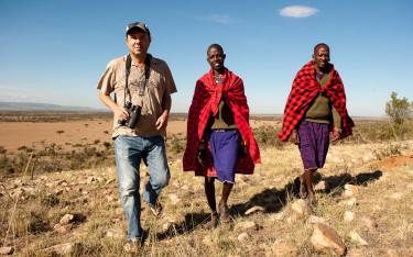 Walking safari with Maasai guides