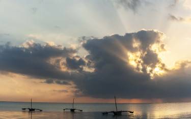 Sunrise over the ocean