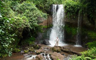 Elkony Waterfall on the slopes of Mt Elgon