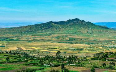 Mt Longonot in the lush Wet season
