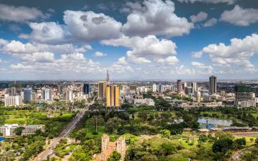 Nairobi and its leafy suburbs
