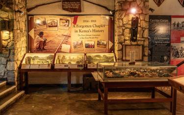 Displays in the Taita Hills WWI Museum