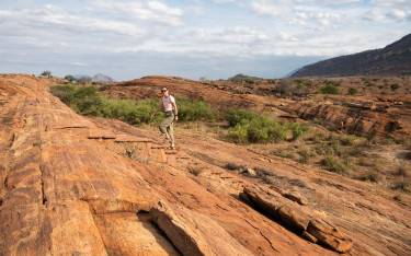 Tourist on Mudanda Rock