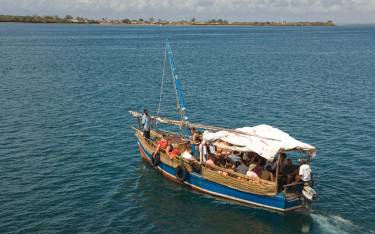 Trip to Wasini Island on a traditional dhow