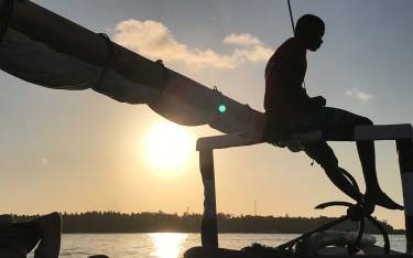 Sunset dhow cruise at Watamu