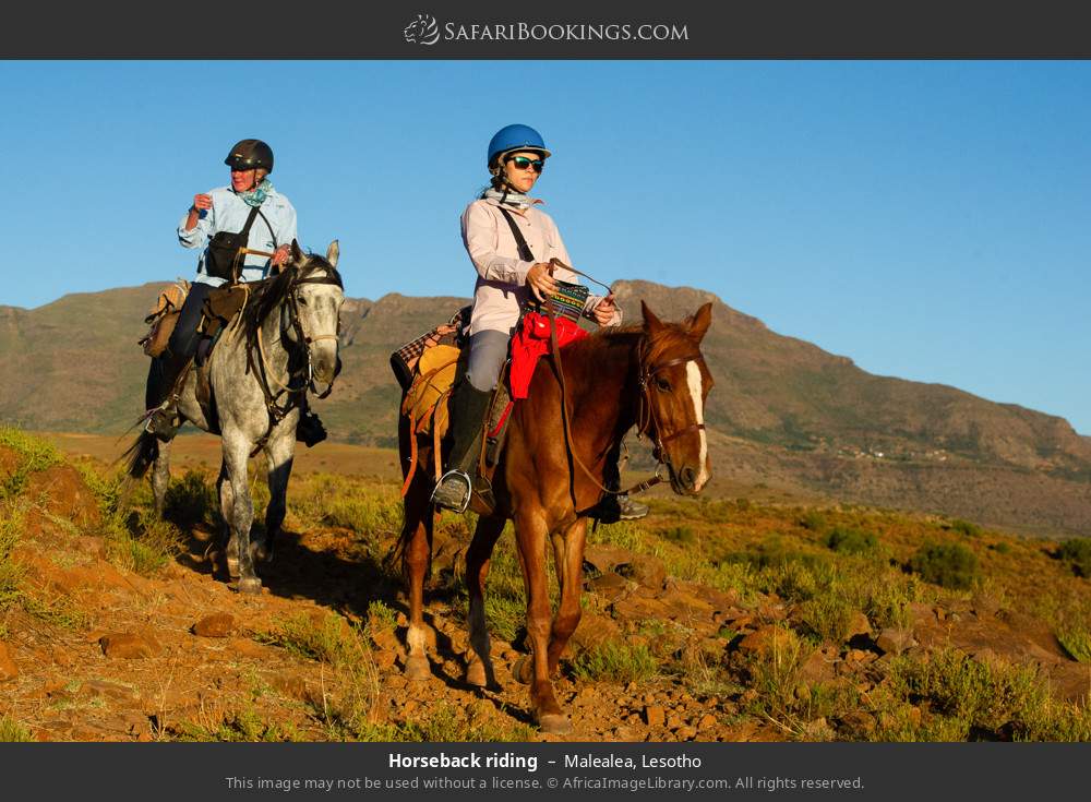 Horseback riding in Malealea, Lesotho
