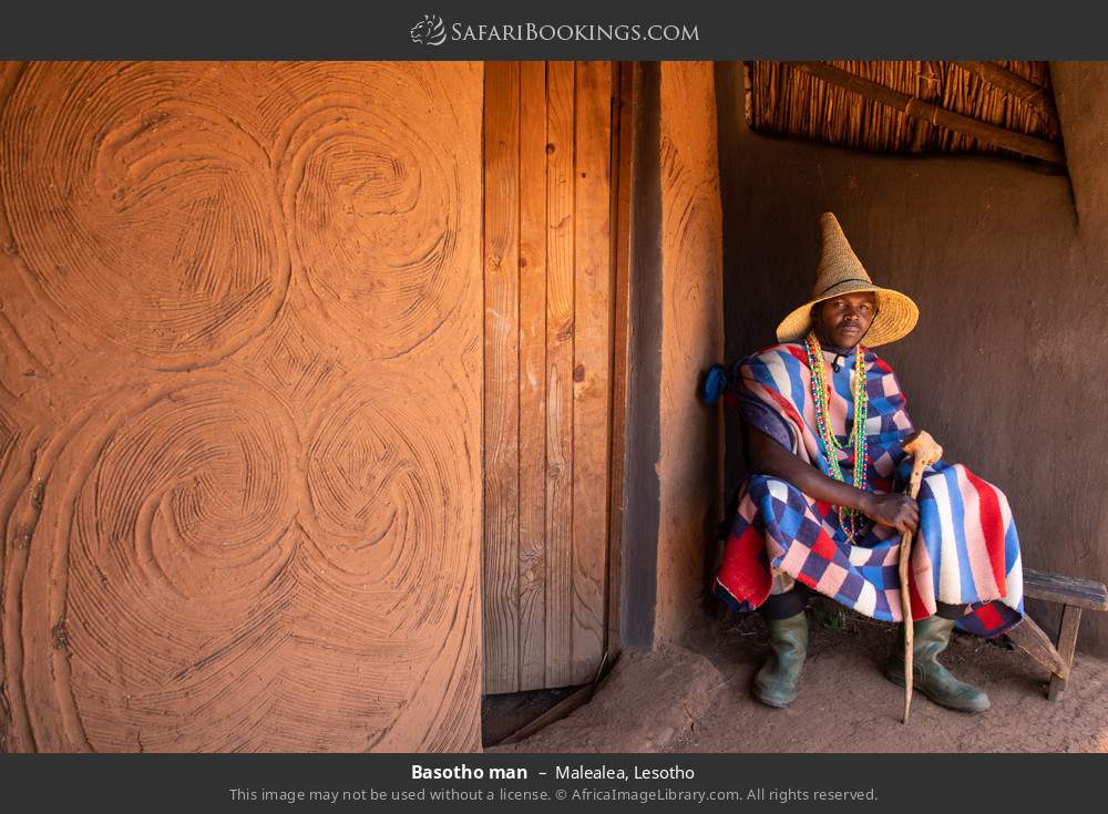 Basotho man in Malealea, Lesotho