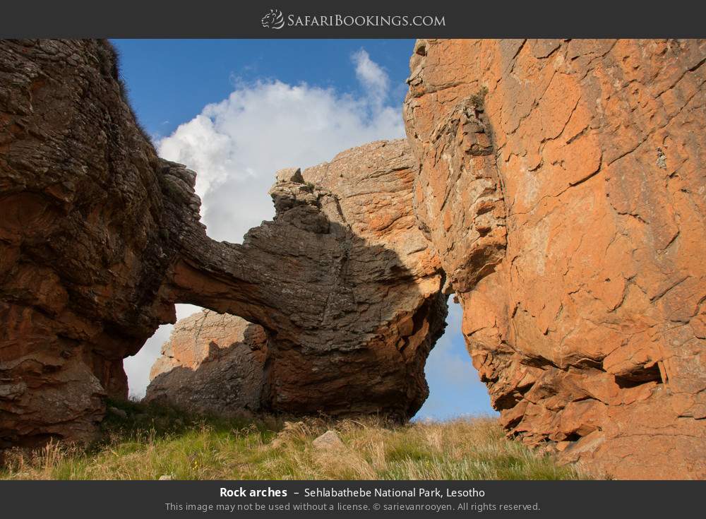 Rock arches in Sehlabathebe National Park, Lesotho