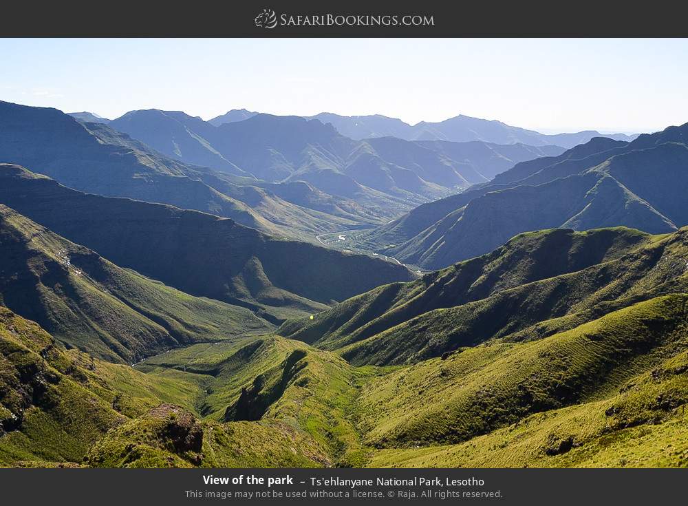 View of the park in Ts'ehlanyane National Park, Lesotho