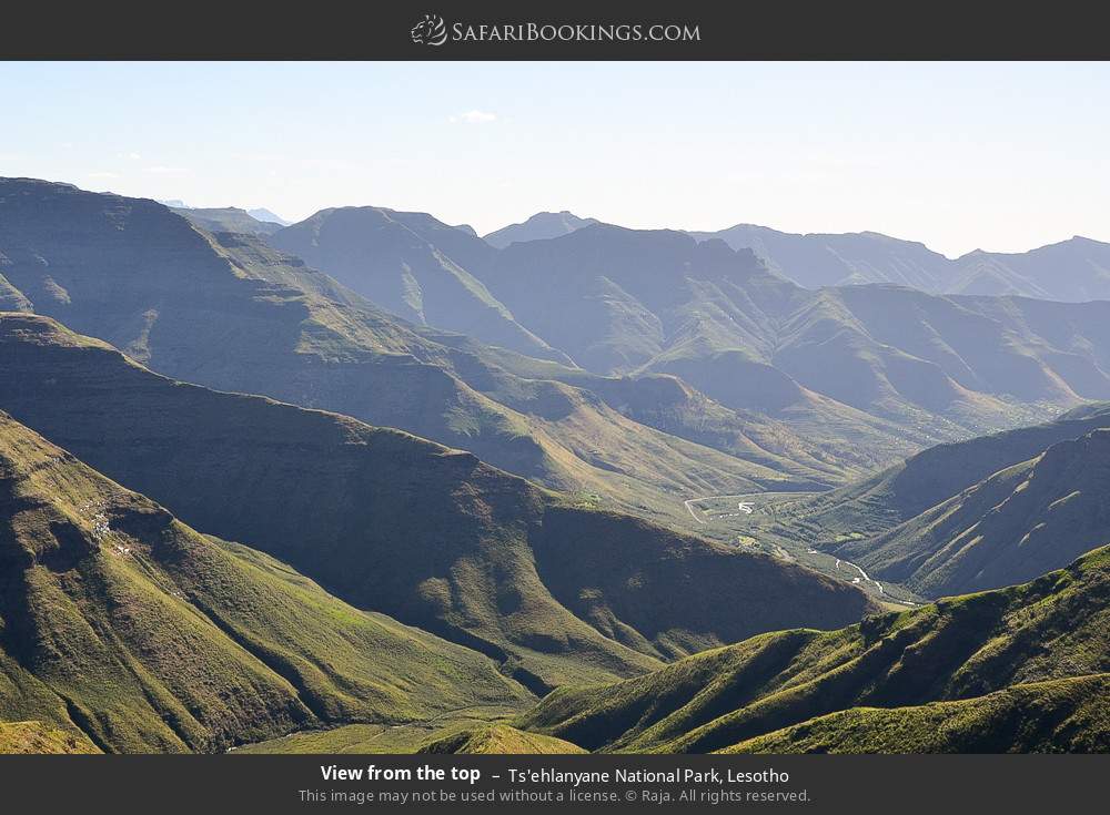 View from the top in Ts'ehlanyane National Park, Lesotho