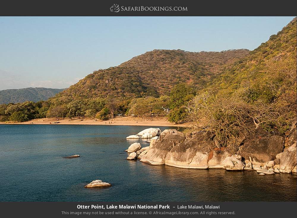 Otter Point, Lake Malawi National Park in Lake Malawi, Malawi