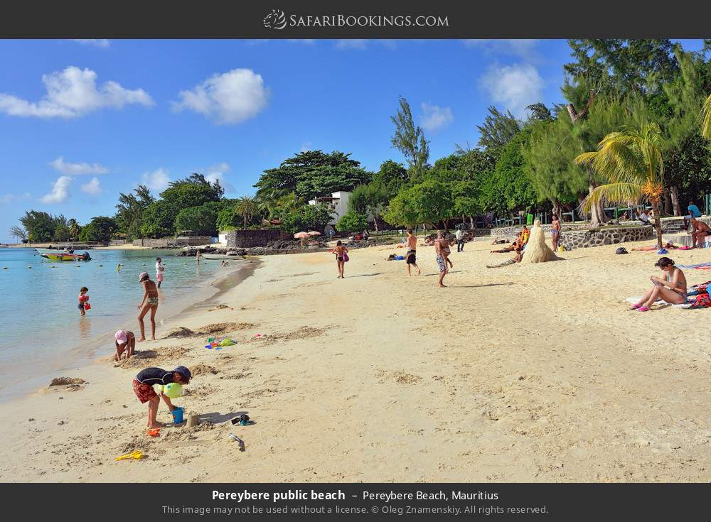 Pereybere public beach in Pereybere Beach, Mauritius