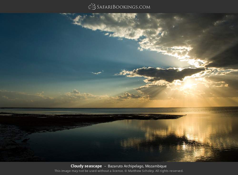 Cloudy seascape in Bazaruto Archipelago, Mozambique