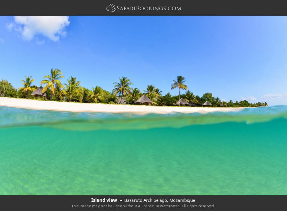 Island view in Bazaruto Archipelago, Mozambique