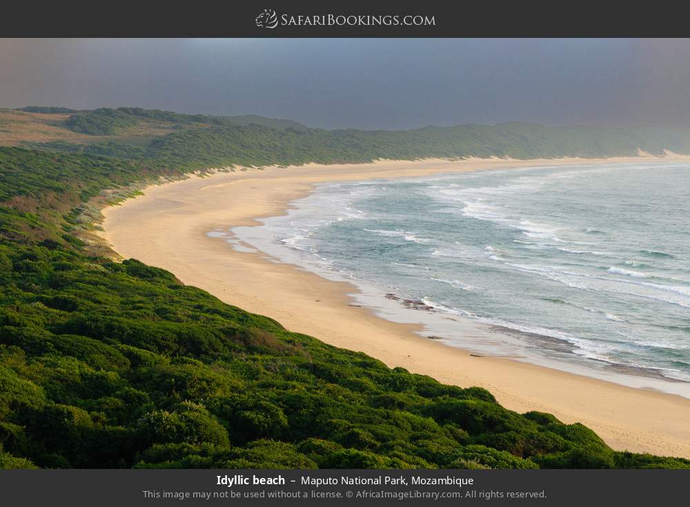 Idyllic beach in Maputo National Park, Mozambique