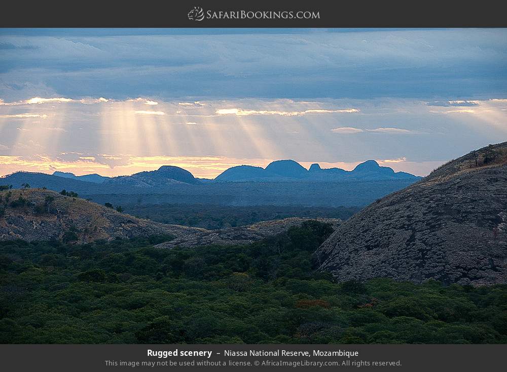 Rugged scenery in Niassa National Reserve, Mozambique