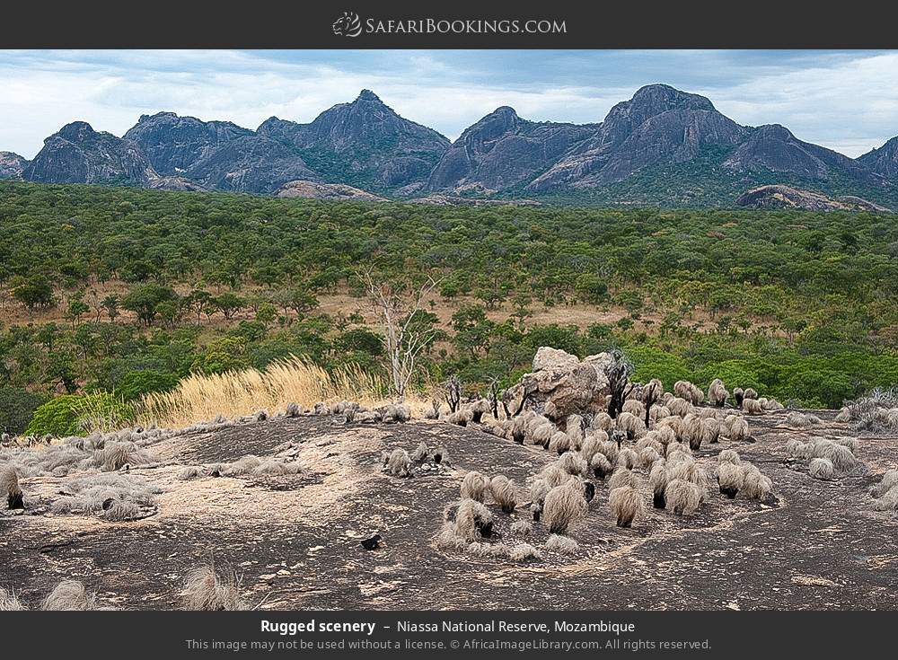 Rugged scenery in Niassa National Reserve, Mozambique