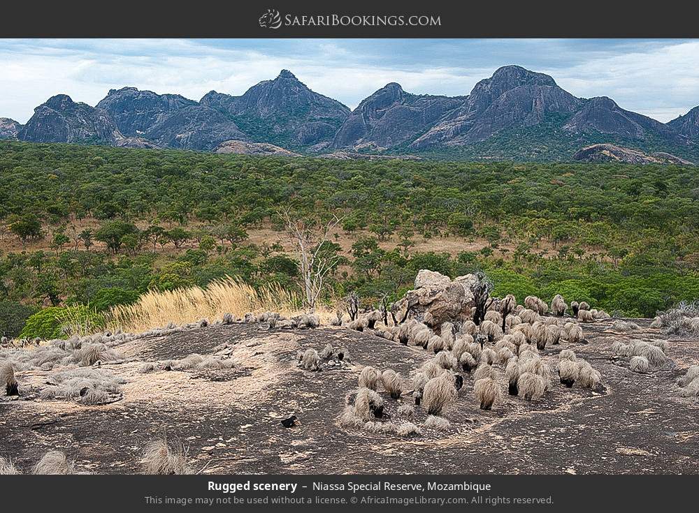 Rugged scenery in Niassa Special Reserve, Mozambique