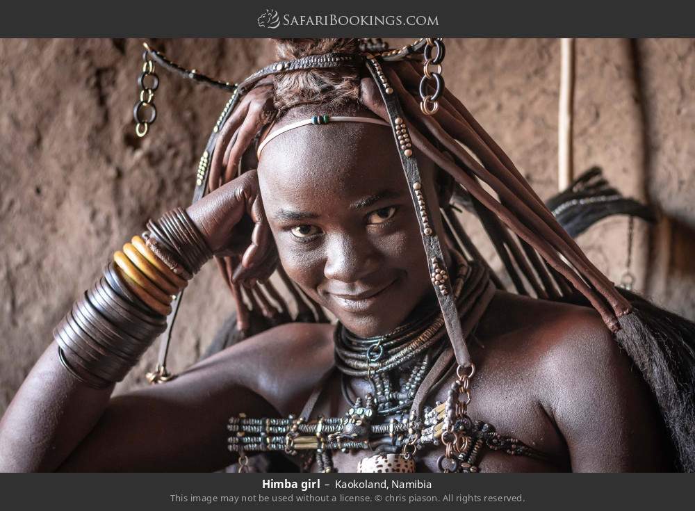 Himba girl in Kaokoland, Namibia