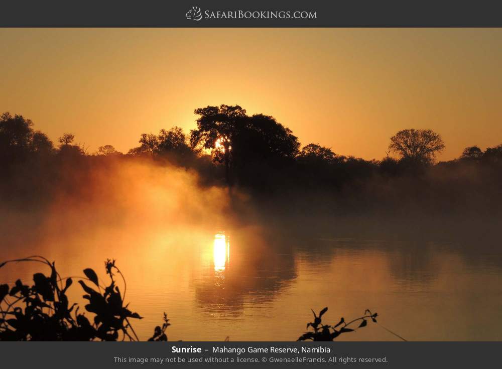 Sunrise in Mahango Game Reserve, Namibia