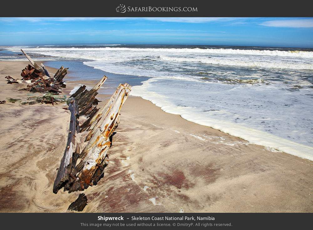 Shipwreck in Skeleton Coast National Park, Namibia