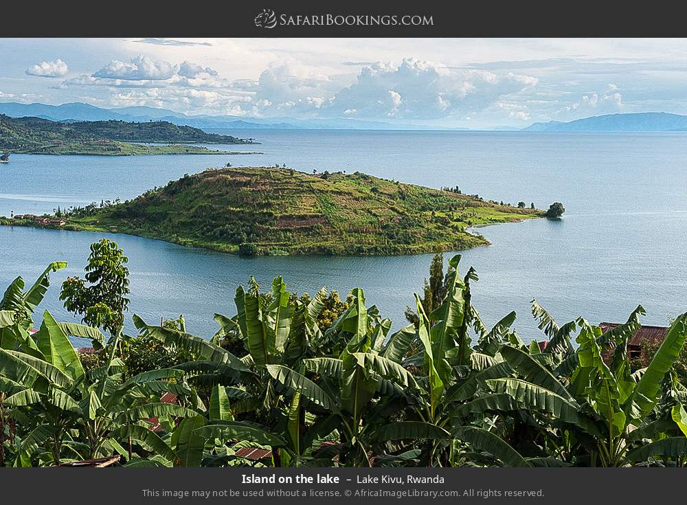 Island on the lake in Lake Kivu, Rwanda