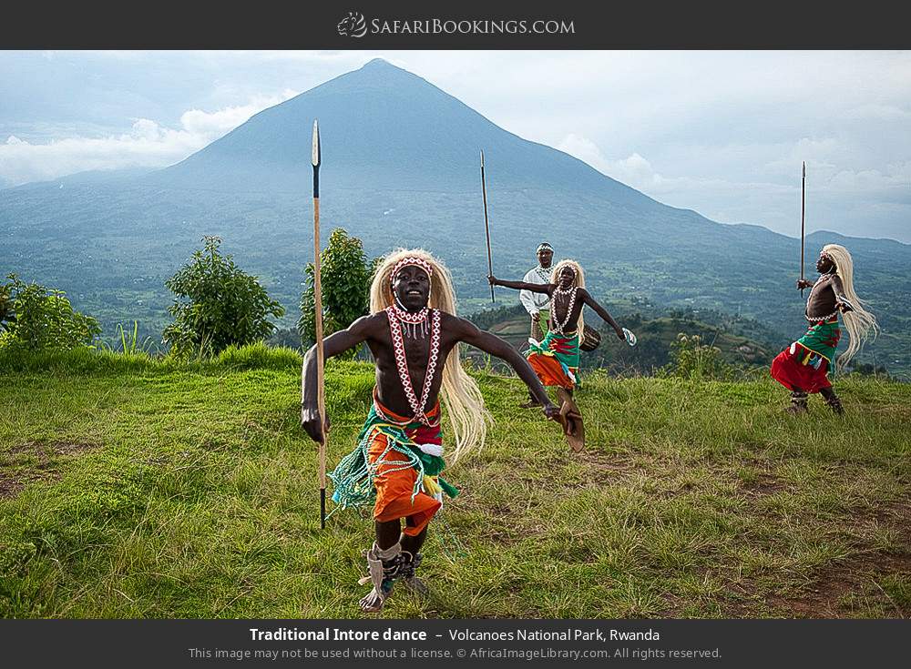 Traditional Intore dance in Volcanoes National Park, Rwanda