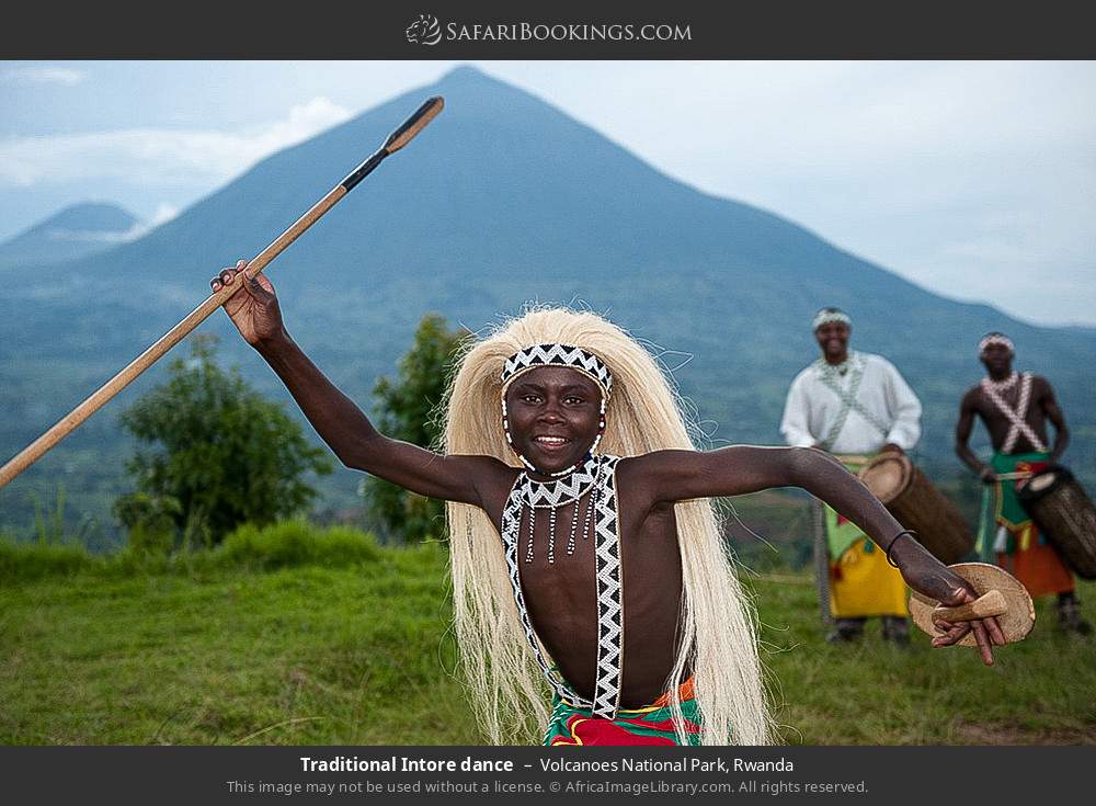 Traditional Intore dance in Volcanoes National Park, Rwanda