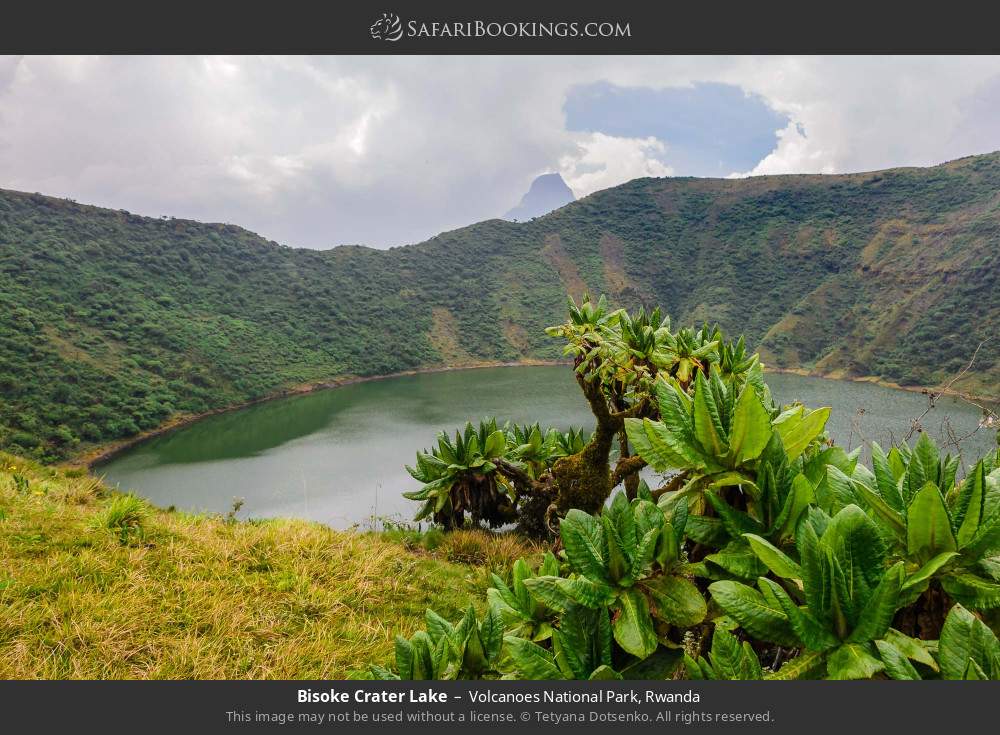 Bisoke Crater Lake in Volcanoes National Park, Rwanda